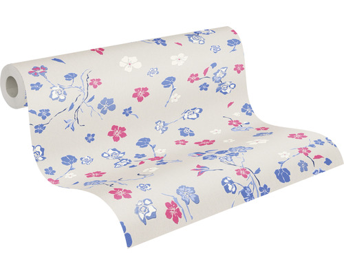 Rouleau de papier peint avec motif floral