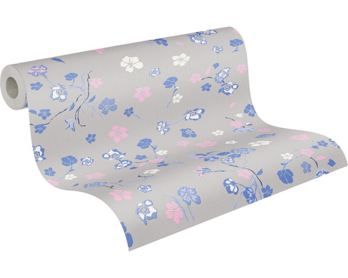 Rouleau de papier peint à motif floral