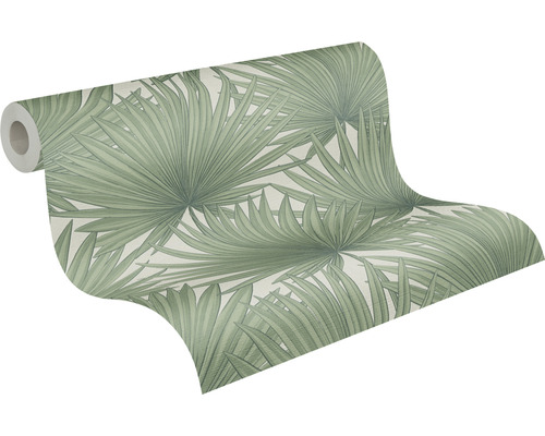 Rouleau de papier peint avec motif de feuilles de palmier