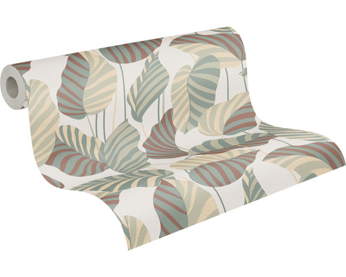 Tapetenrolle mit Blattmuster