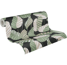 Rouleau de papier peint à motif de feuilles