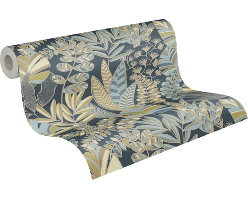 Rouleau de papier peint avec motif de feuilles