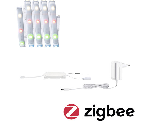 LED Streifen mit Netzteil und Zigbee Logo