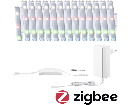 LED-Streifen mit Stromversorgung und Zigbee Logo