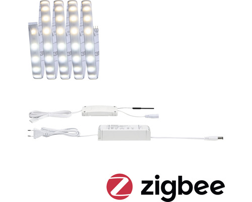 LED Stripe mit Zubehör und Zigbee Logo