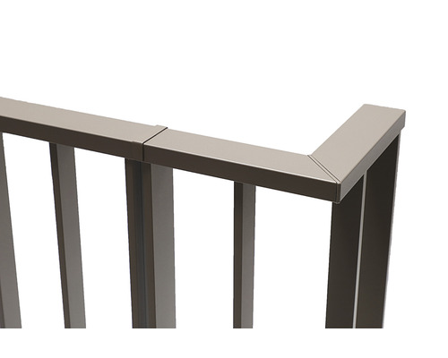 Vue détaillée d''une balustrade métallique