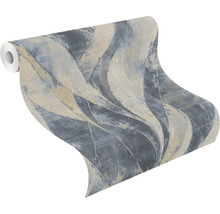 Rouleau de papier peint avec motif de feuilles abstraites
