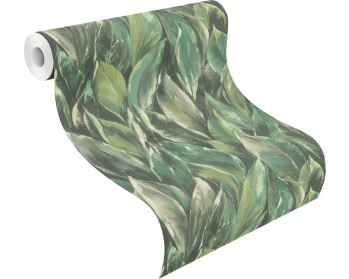 Rouleau de papier peint avec motif de feuilles