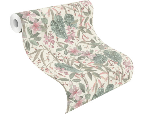 Rouleau de papier peint avec motif floral