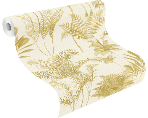 Rouleau de papier peint avec motif de plantes