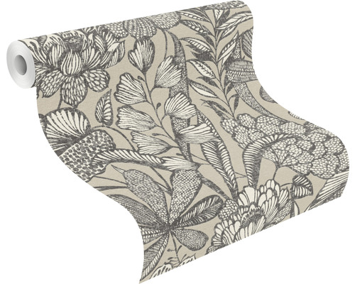 Rouleau de papier peint à décor floral pour la décoration murale