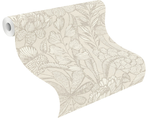 Rouleau de papier peint à motif floral