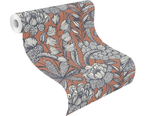 Rouleau de papier peint à motif floral