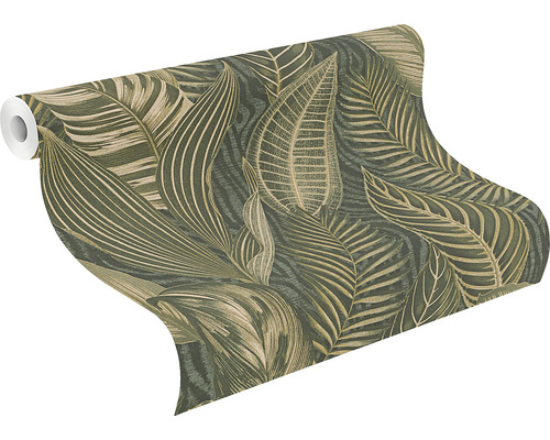 Rouleau de papier peint avec motif de feuilles