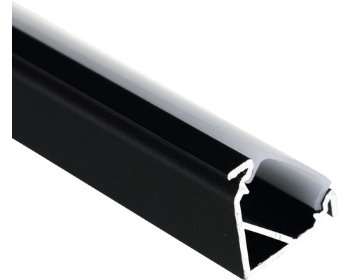 Aluminiumprofil in Schwarz