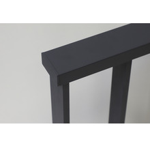 Vue détaillée d''une balustrade en métal