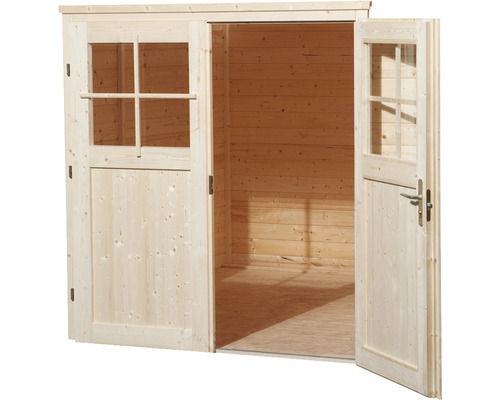 Gartenhaus mit Doppeltür und Fenstern