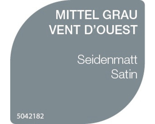 Buntlack V33 Direct Protect mittelgrau 125 ml Farbmuster Mittel Grau Vent d''Ouest Seidenmatt