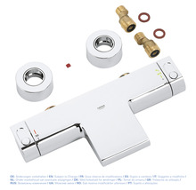 Robinet Grohe avec raccords en S et rosaces
