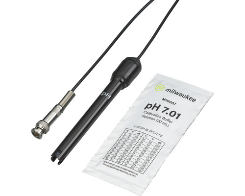 Electrode pH avec solution tampon pH 7.01