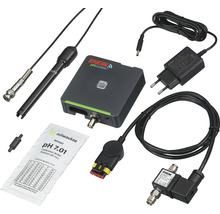 Kit Eheim pH-Control avec électrode pH, unité de commande, bloc d''alimentation, électrovanne et solution de calibration
