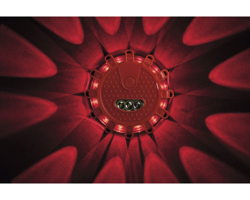 2 x LED Warnleuchte Rundumleuchte Warnblitzer Warnblinker rot