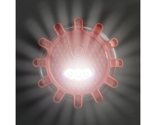 LED Warnlicht Blitzleuchte rot mit Magnet - HORNBACH