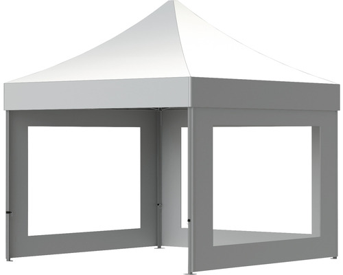 Pavillon avec une base carrée et un toit de tente