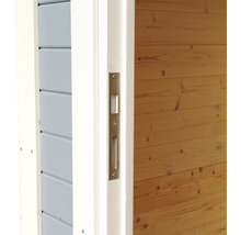 Gartenhaus Bertilo Man Cave Pentus 3L inkl. Fussboden und Schleppdach 581 x 265 cm natur