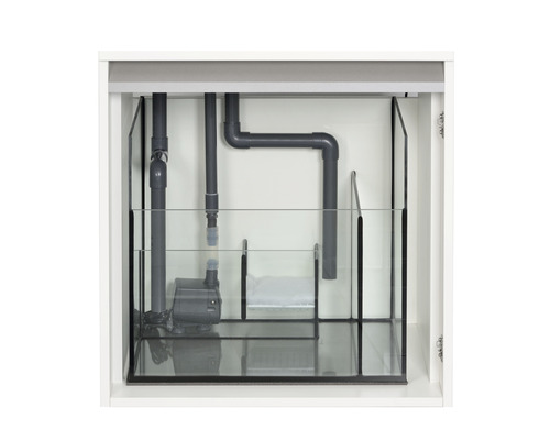 Meuble aquarium avec système de filtration intégré