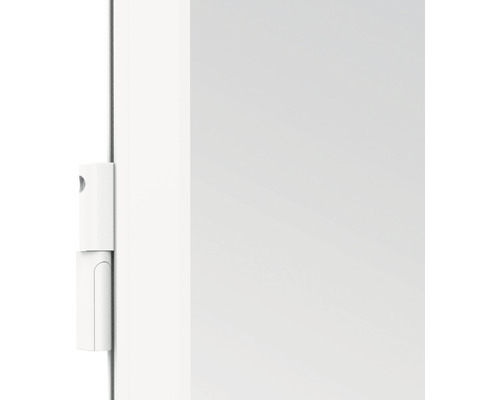 Contact de fenêtre blanc sur une fenêtre