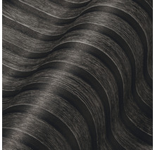 Papier peint avec aspect bois et motif ondulé