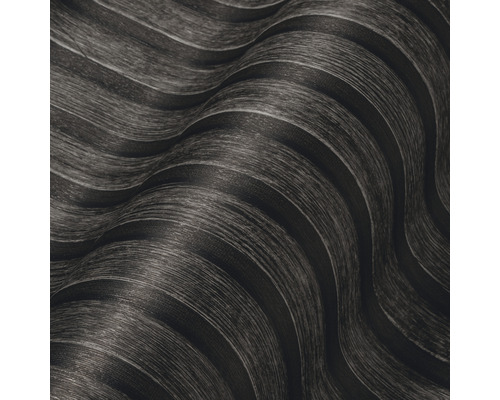 Papier peint avec aspect bois et motif ondulé