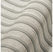 Papier peint avec motif ondulé aspect bois