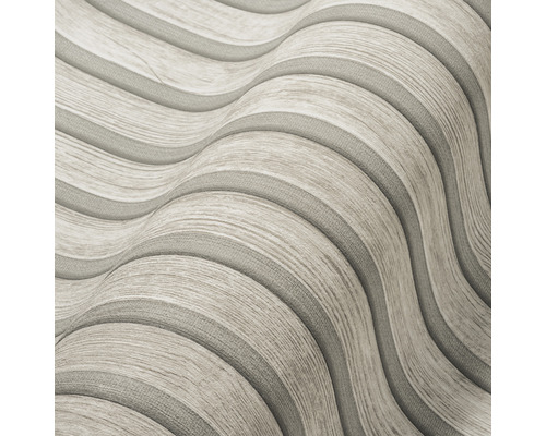 Papier peint avec motif ondulé aspect bois