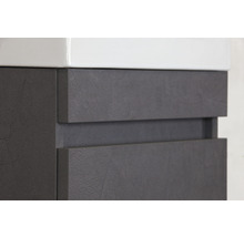 Gästewaschbecken mit Unterschrank Sanox MAXIM BxHxT 40x65x22 cm Frontfarbe beton anthrazit 81733741