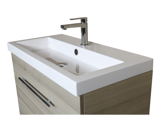 Meuble-lavabo avec meuble sous-vasque et robinetterie