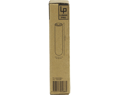 Emballage Lumak Pro avec les dimensions du produit.