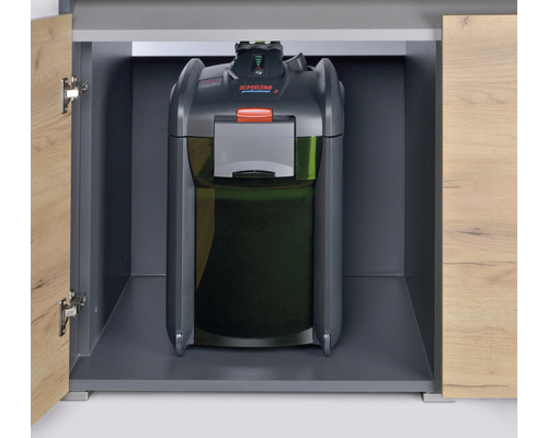 Filtre externe pour aquarium dans le meuble bas
