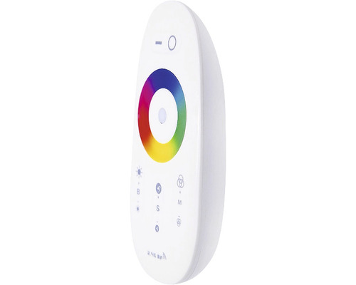 Télécommande pour luminaires avec sélecteur de couleurs et boutons de fonction