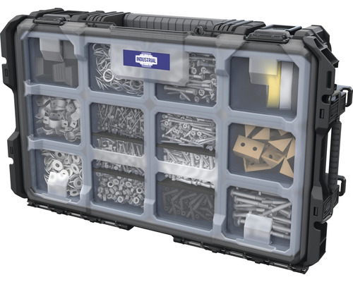 Boîte d''assortiment avec vis, écrous et petites pièces