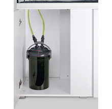 Aquarium Aussenfilter im Unterschrank