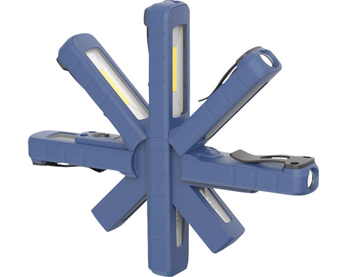 Lampe de travail bleue avec plusieurs lampes LED