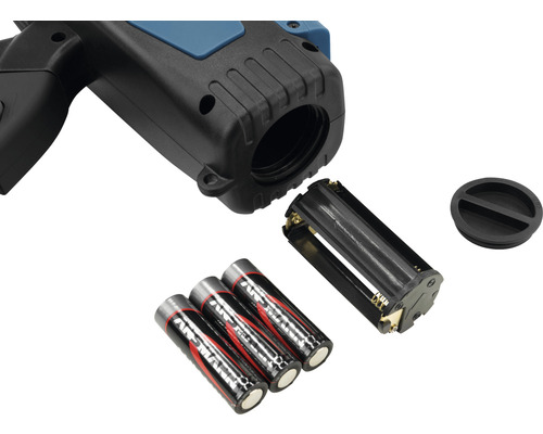 Compartiment de batterie d''un appareil de mesure avec piles