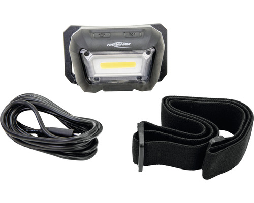 Lampe frontale Angmann avec câble de chargement et bandeau