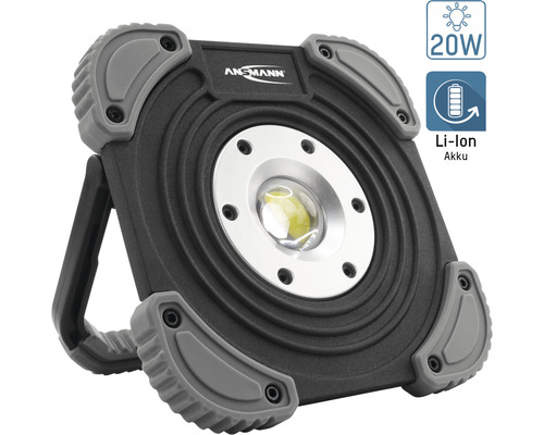 Projecteur de chantier sans fil Ansmann avec puissance de 20 watts