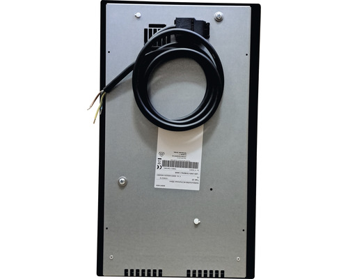 Rückseite eines Kochfelds mit Anschlusskabel