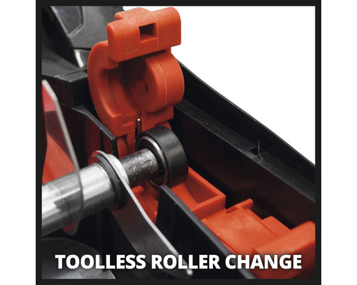 Changement de rouleau sans outil représenté.