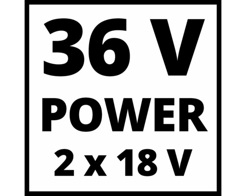Symbole 36 Volts Power 2 fois 18 Volts