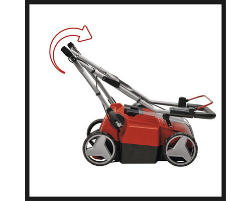 Scarificateur avec poignée rabattable pour un rangement facile